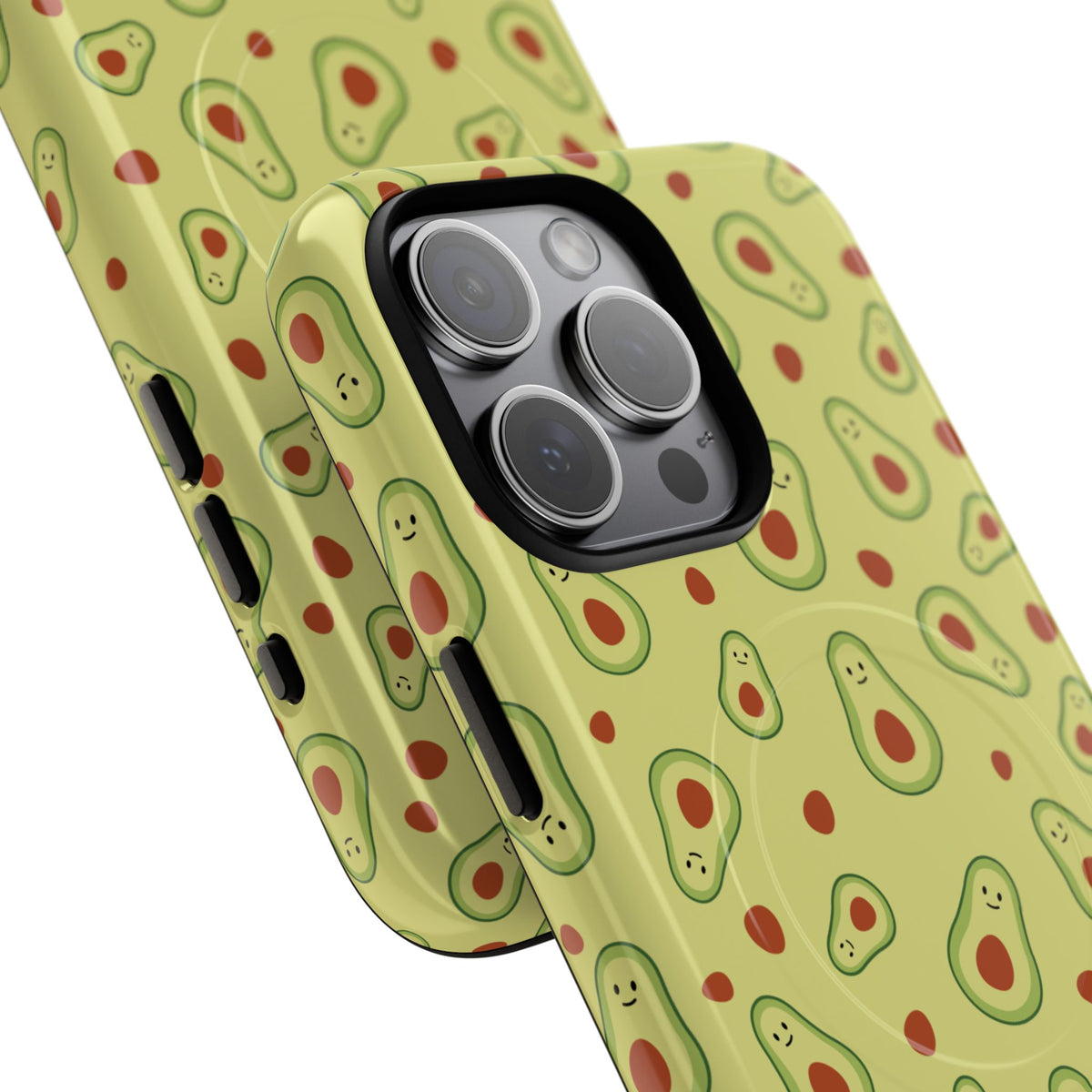 Avocado Pattern Tough Magnetic Phone Case — Cute Kawaii Avocado Design