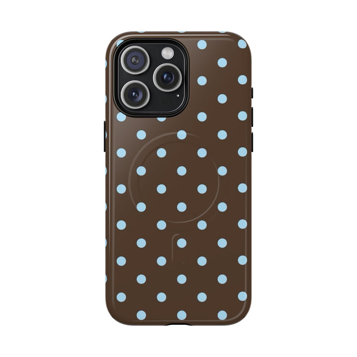 Blue Polka Dot Tough Magnetic Phone Case