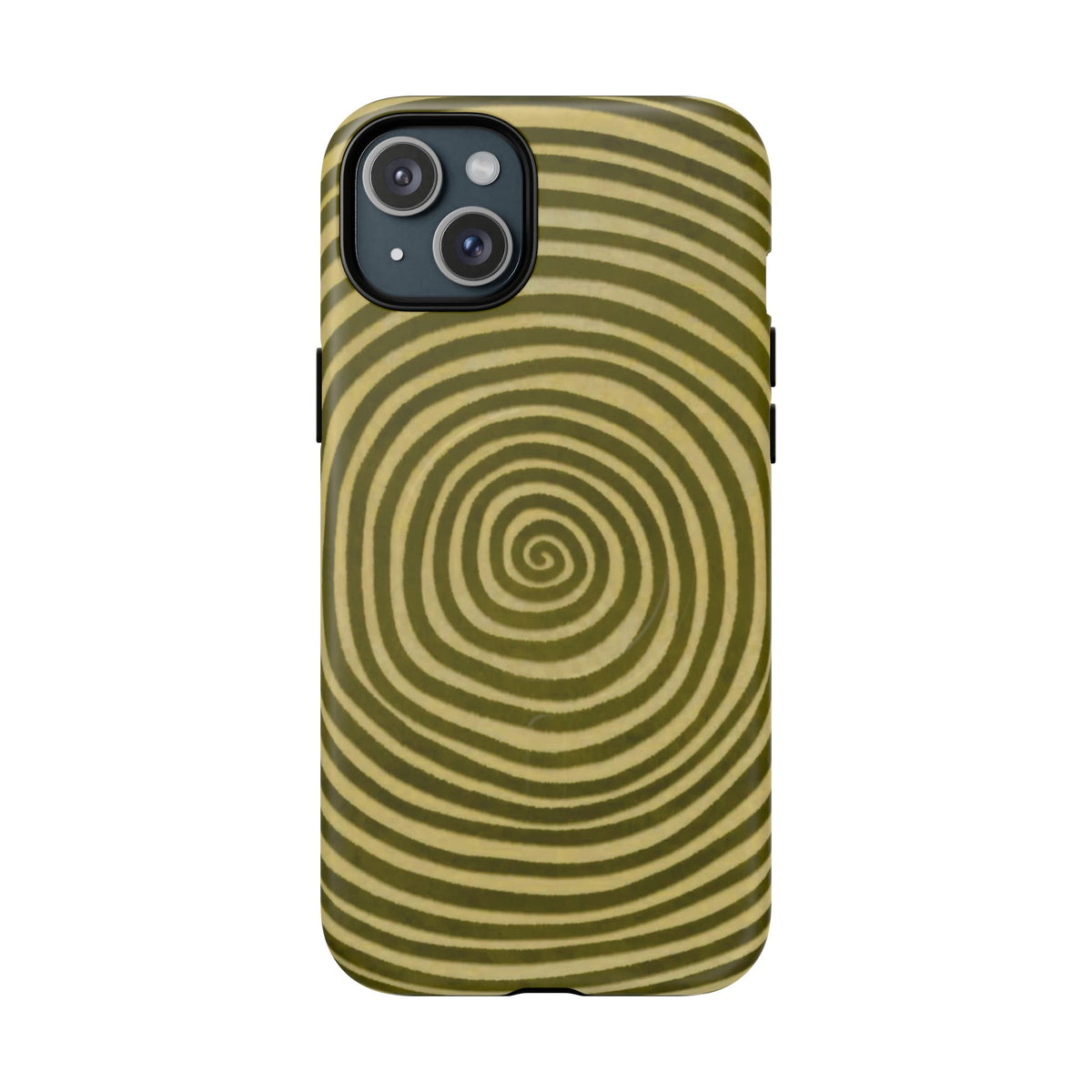 Olive Green Spiral Magnetic Phone Case