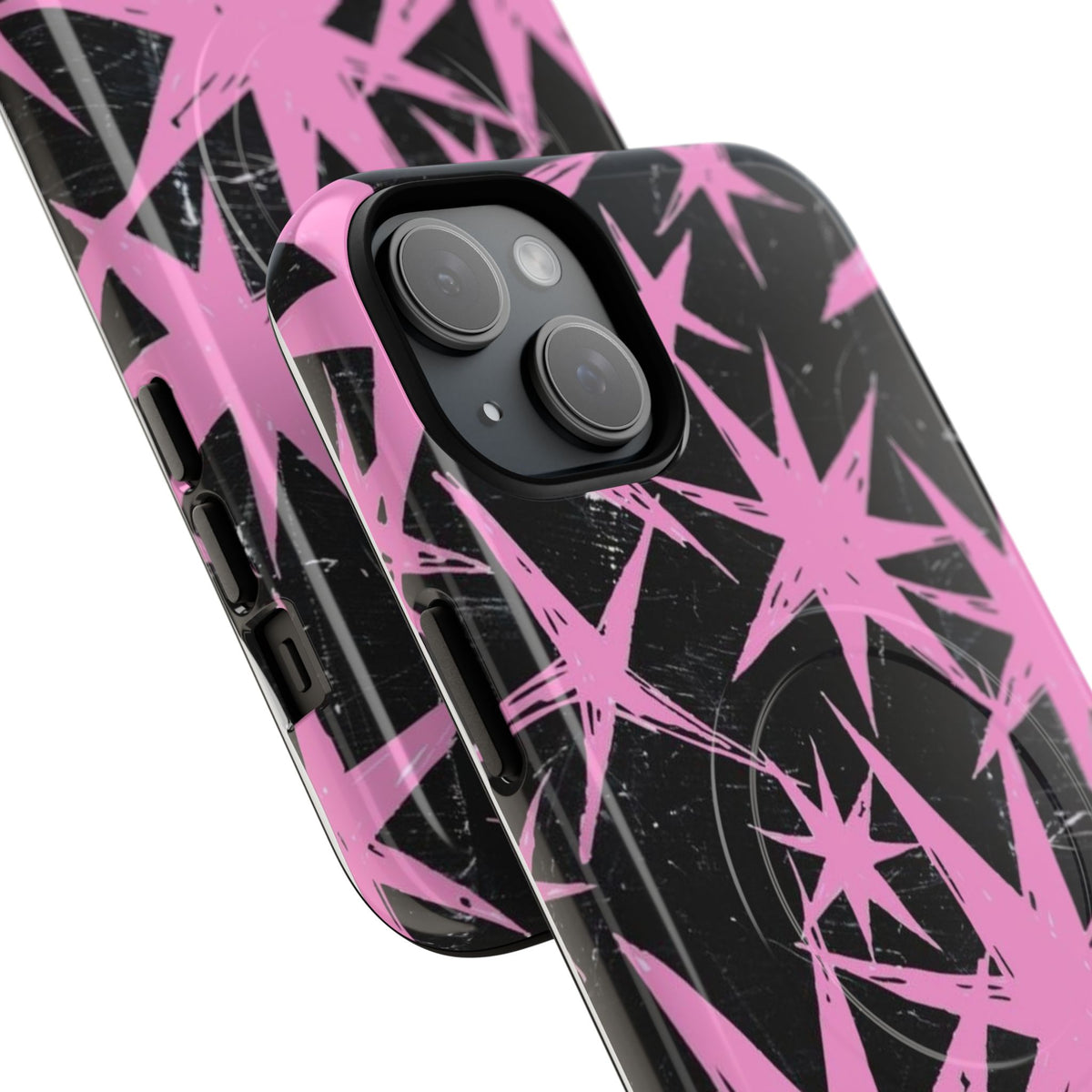 Phone Case - Pink Starburst Tough Magnetic Case