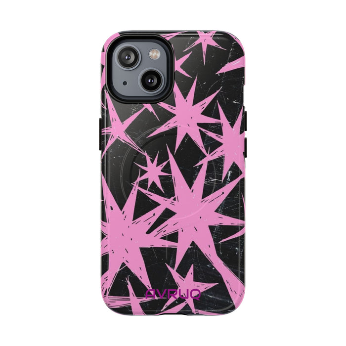 Phone Case - Pink Starburst Tough Magnetic Case