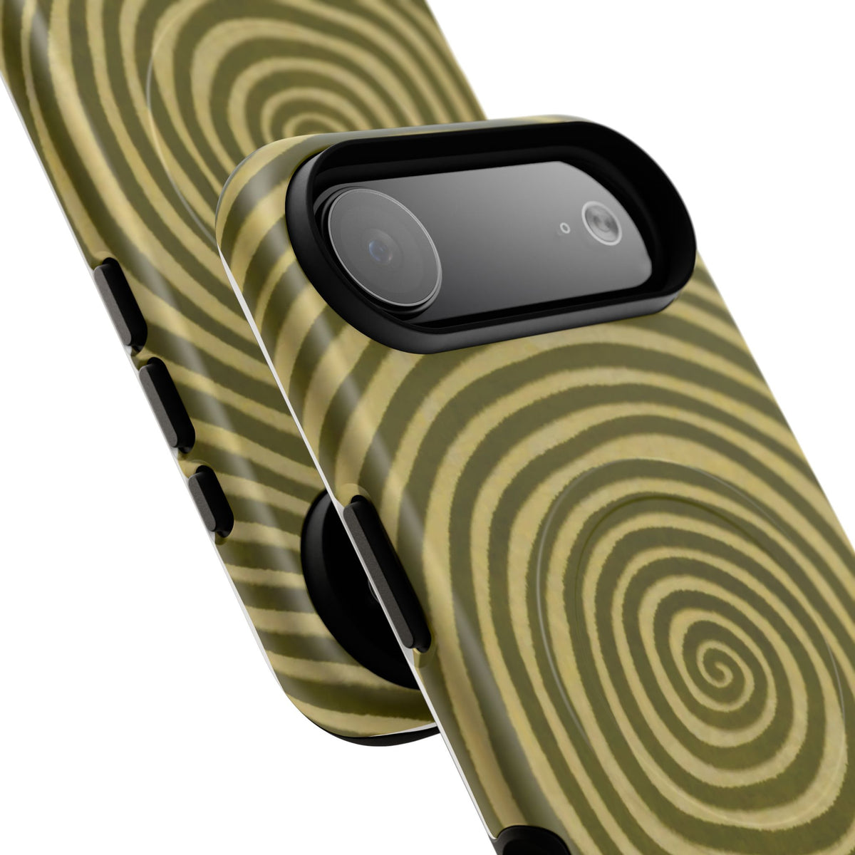 Olive Green Spiral Magnetic Phone Case