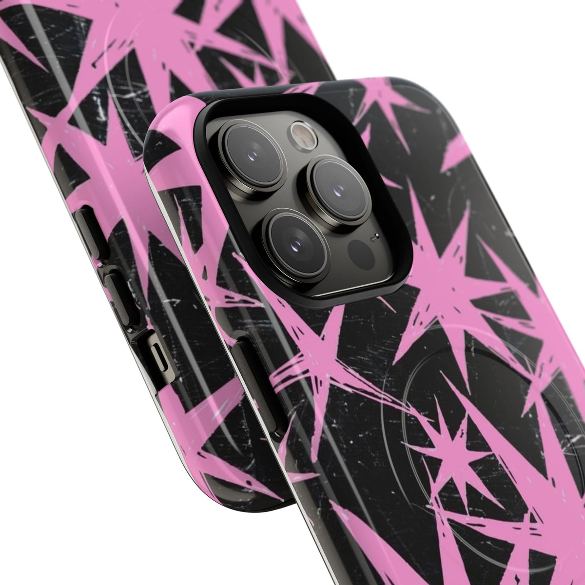 Phone Case - Pink Starburst Tough Magnetic Case