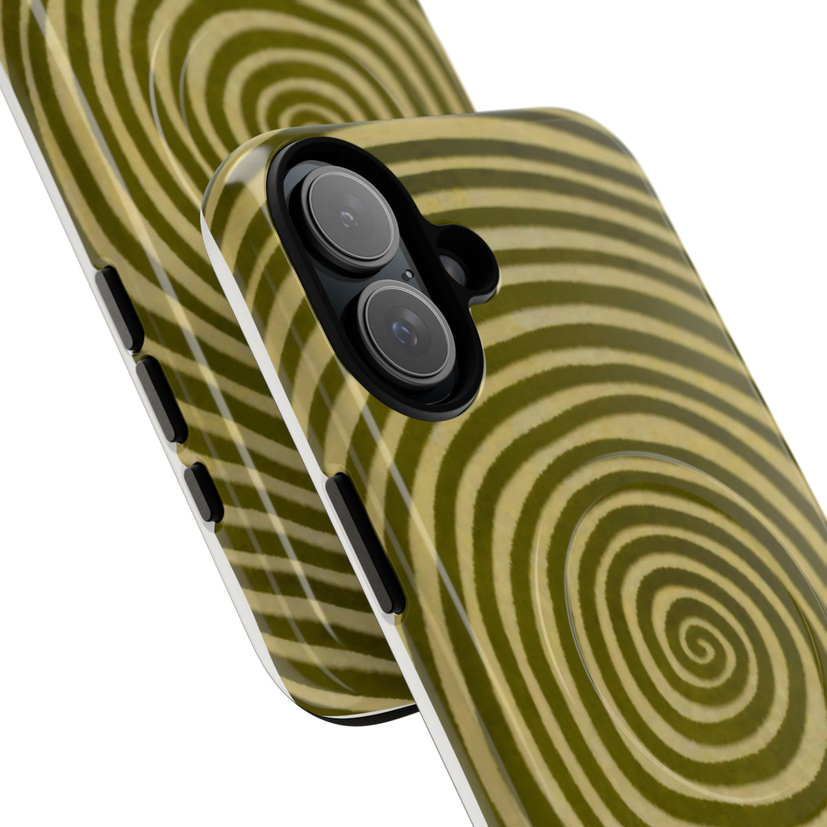 Olive Green Spiral Magnetic Phone Case