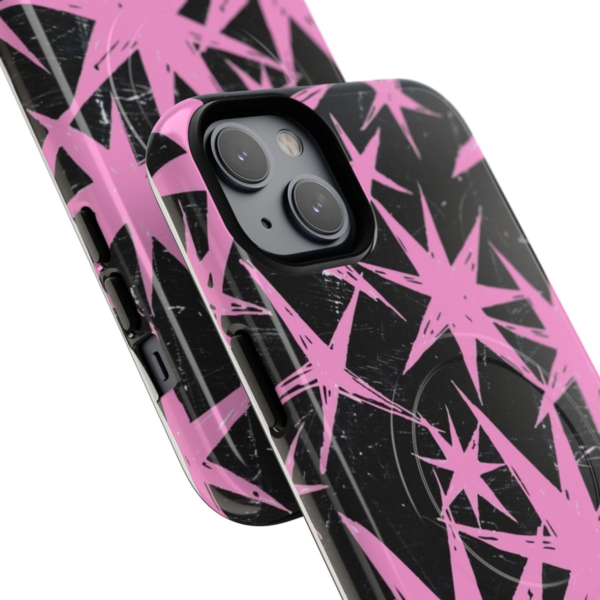 Phone Case - Pink Starburst Tough Magnetic Case
