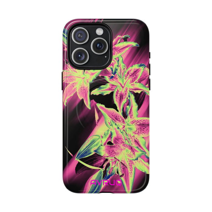 Neon Floral Tough Magnetic Phone Case