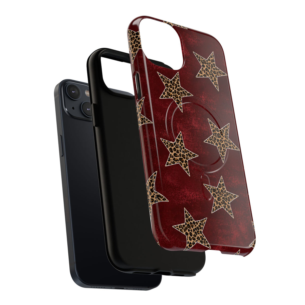 Leopard Star Tough Magnetic Phone Case