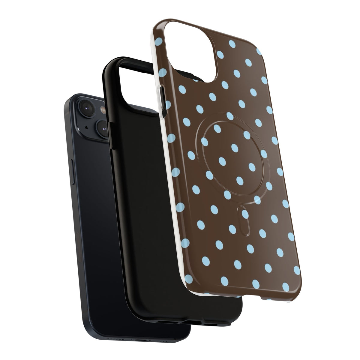 Blue Polka Dot Tough Magnetic Phone Case