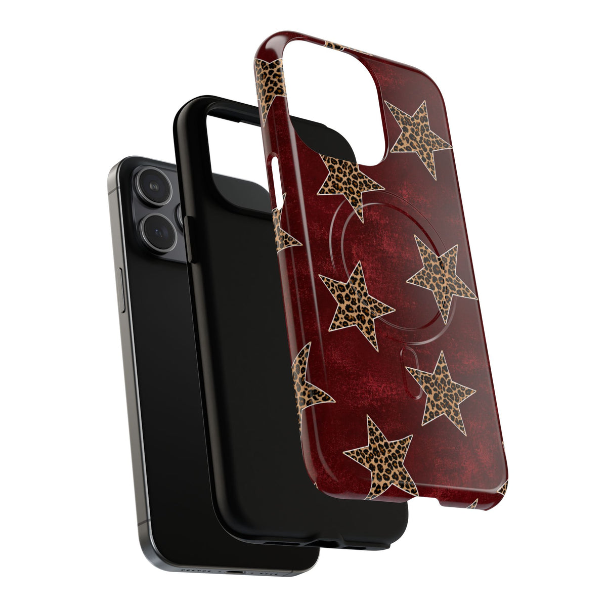Leopard Star Tough Magnetic Phone Case