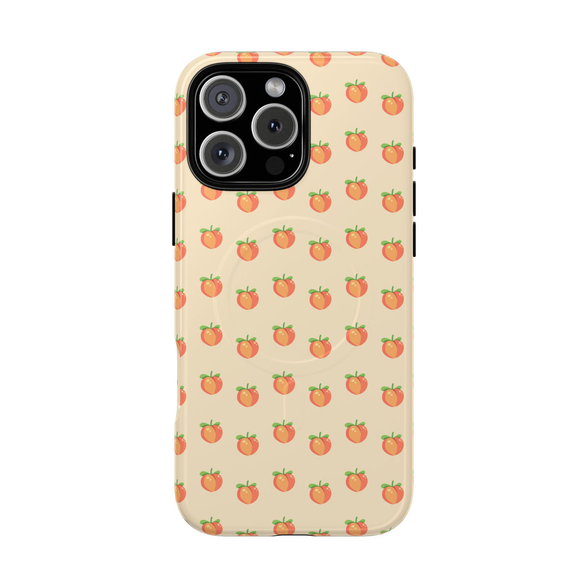 Peach Pattern Magnetic Phone Case