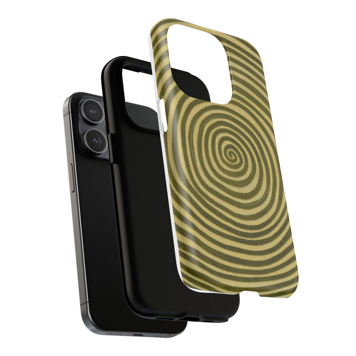Olive Green Spiral Magnetic Phone Case
