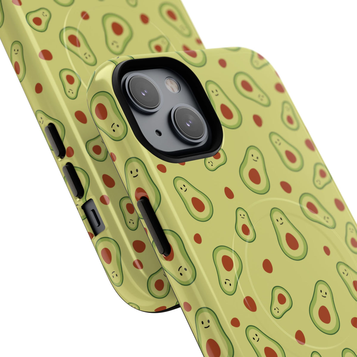 Avocado Pattern Tough Magnetic Phone Case — Cute Kawaii Avocado Design