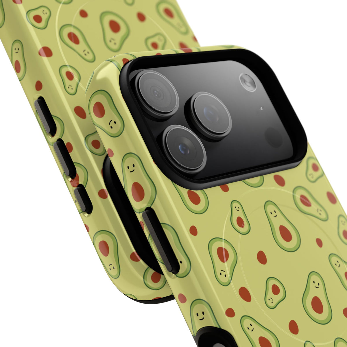 Avocado Pattern Tough Magnetic Phone Case — Cute Kawaii Avocado Design