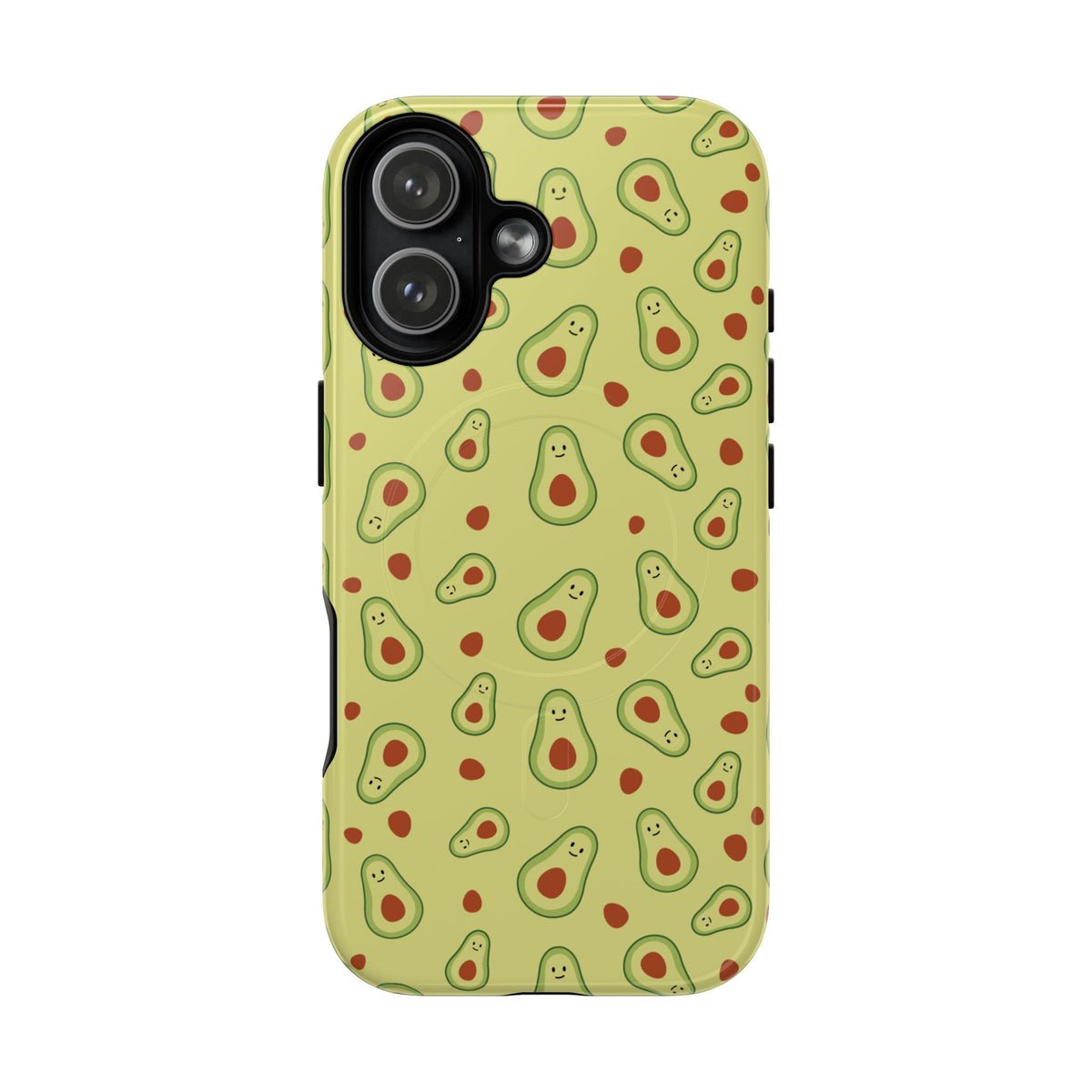 Avocado Pattern Tough Magnetic Phone Case — Cute Kawaii Avocado Design