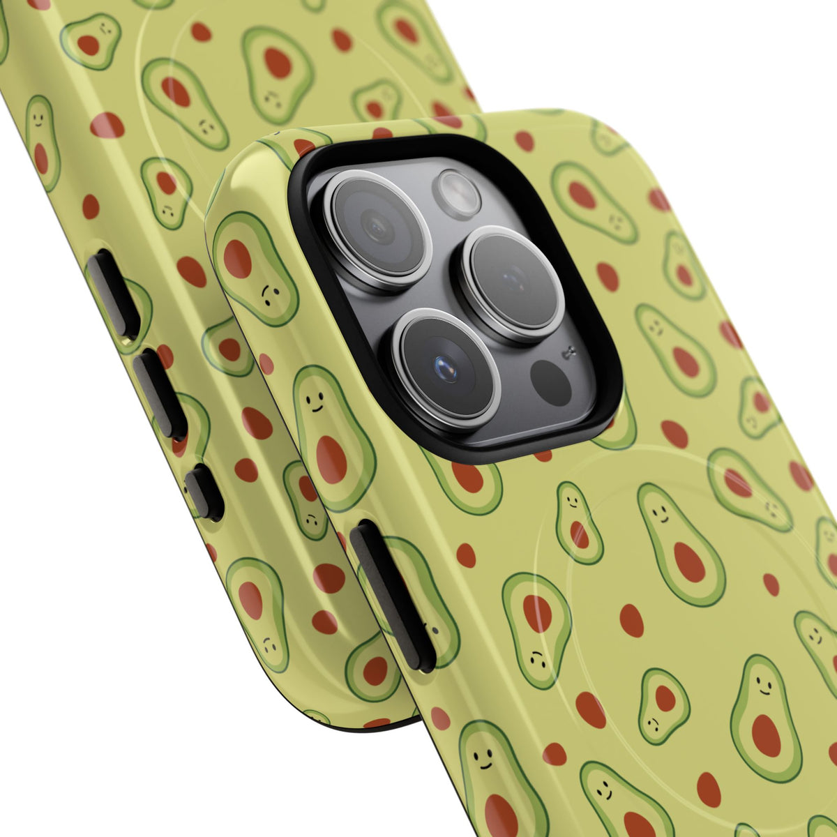 Avocado Pattern Tough Magnetic Phone Case — Cute Kawaii Avocado Design