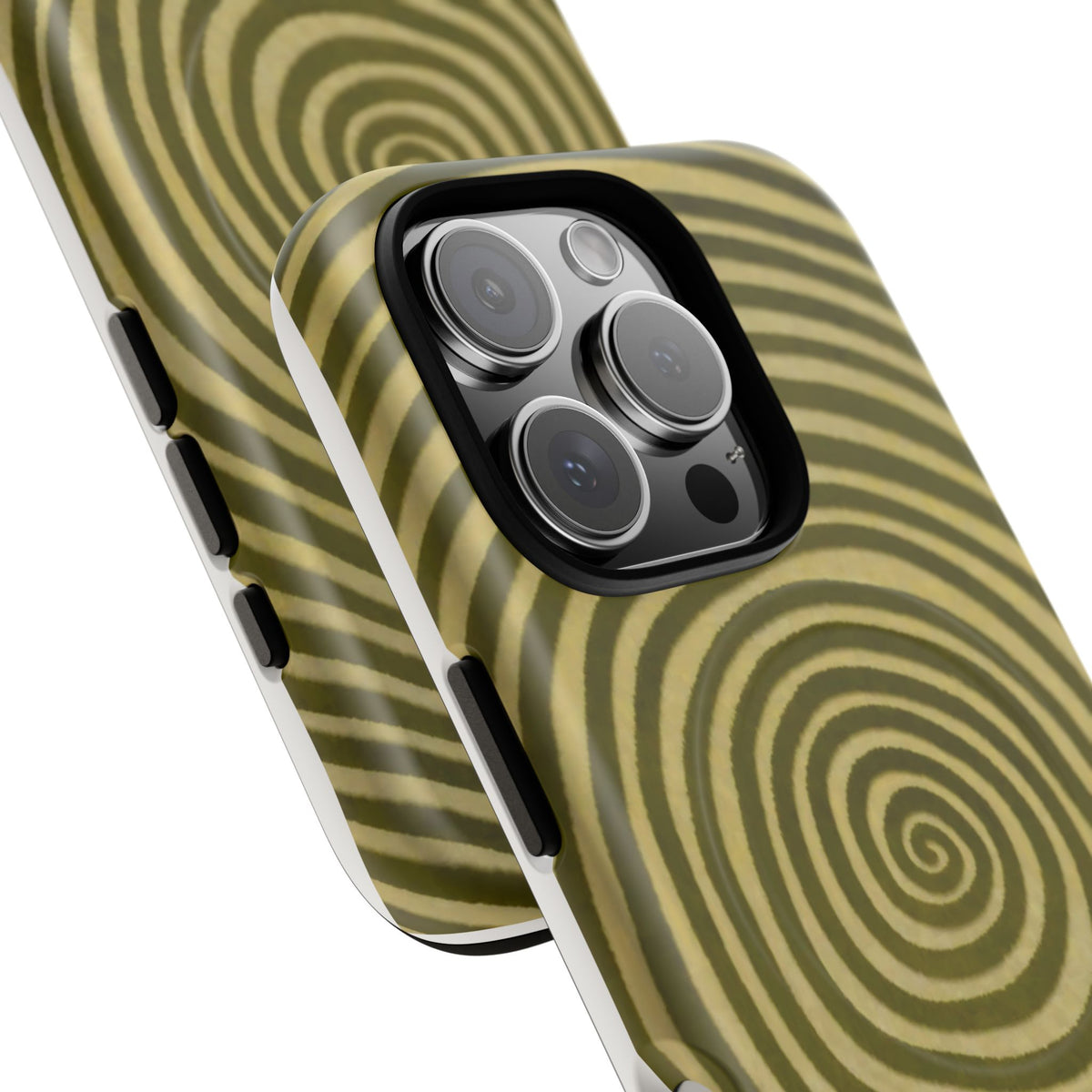 Olive Green Spiral Magnetic Phone Case