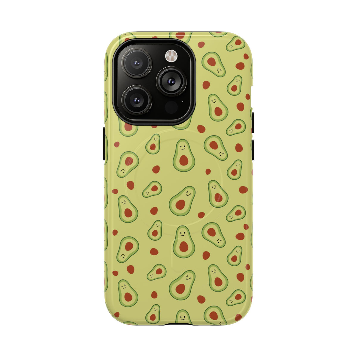 Avocado Pattern Tough Magnetic Phone Case — Cute Kawaii Avocado Design