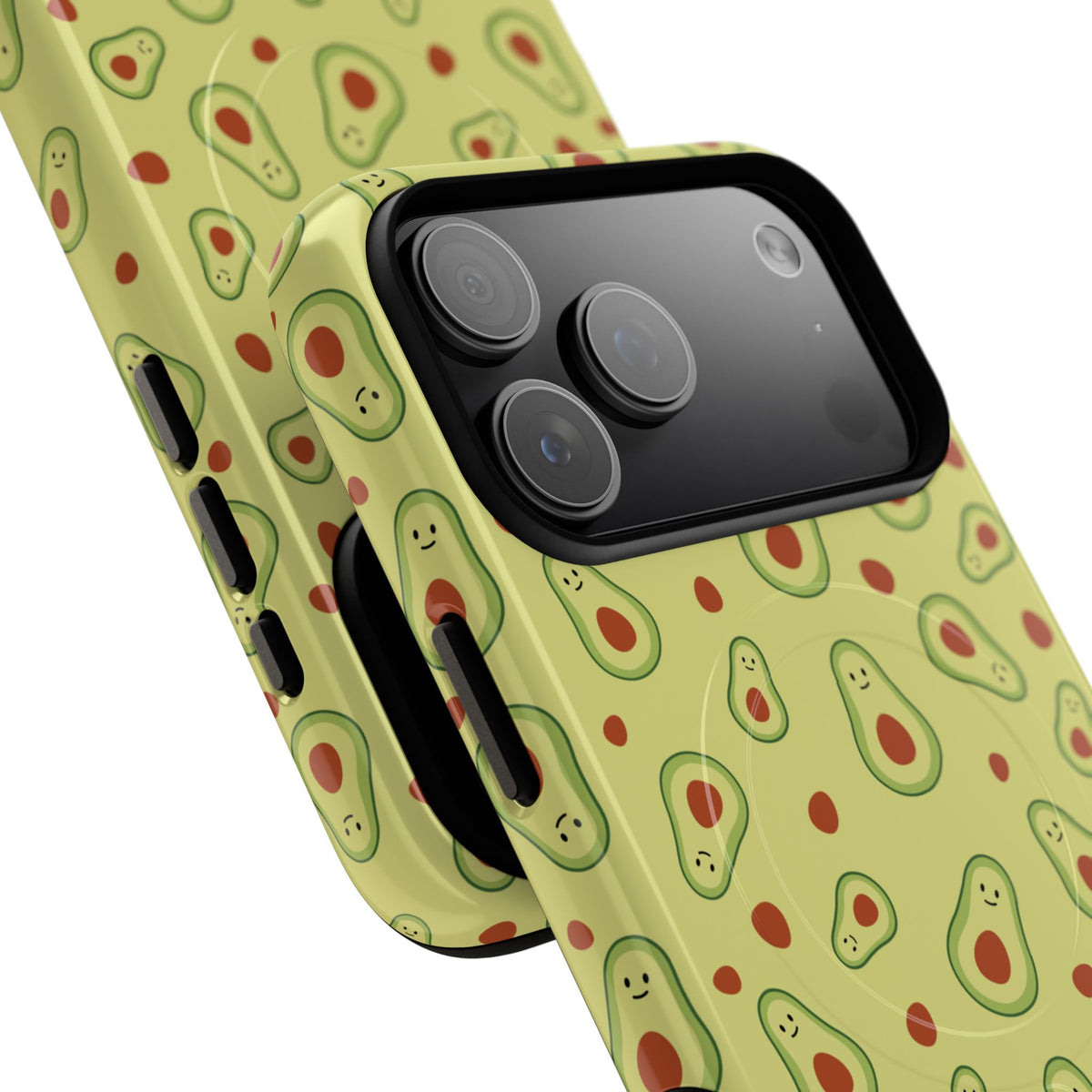 Avocado Pattern Tough Magnetic Phone Case — Cute Kawaii Avocado Design