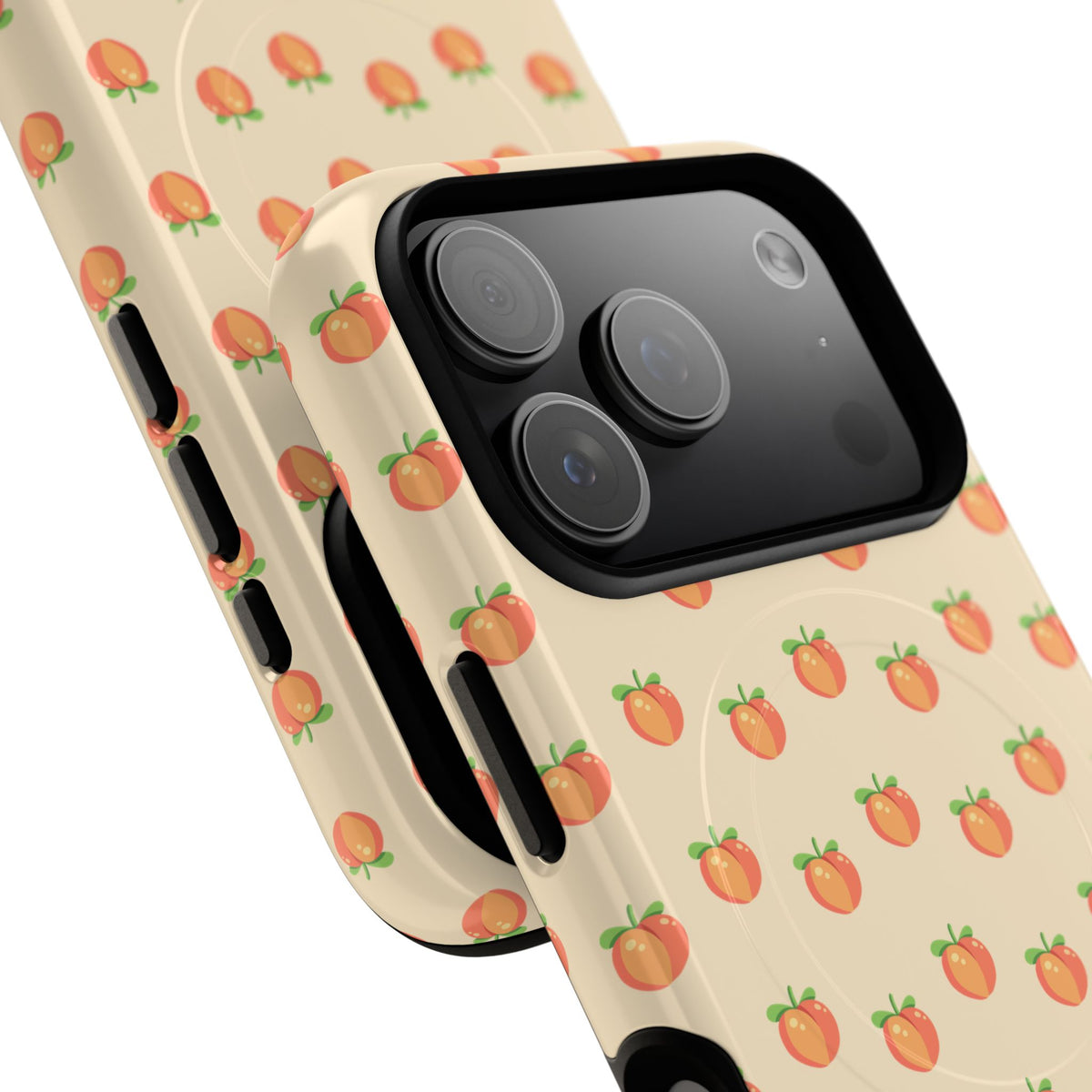 Peach Pattern Magnetic Phone Case