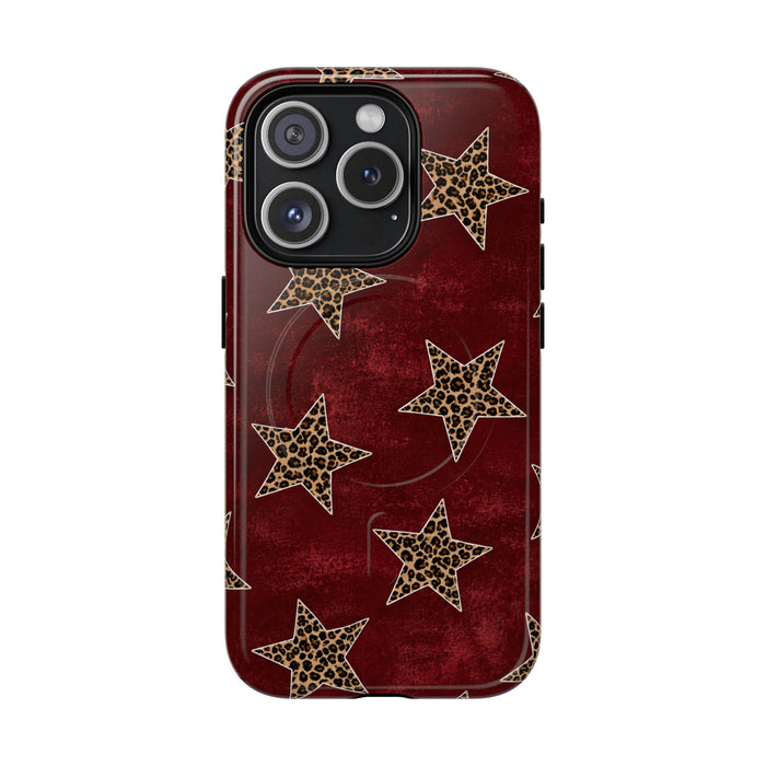 Leopard Star Tough Magnetic Phone Case