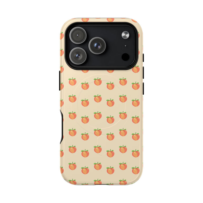 Peach Pattern Magnetic Phone Case