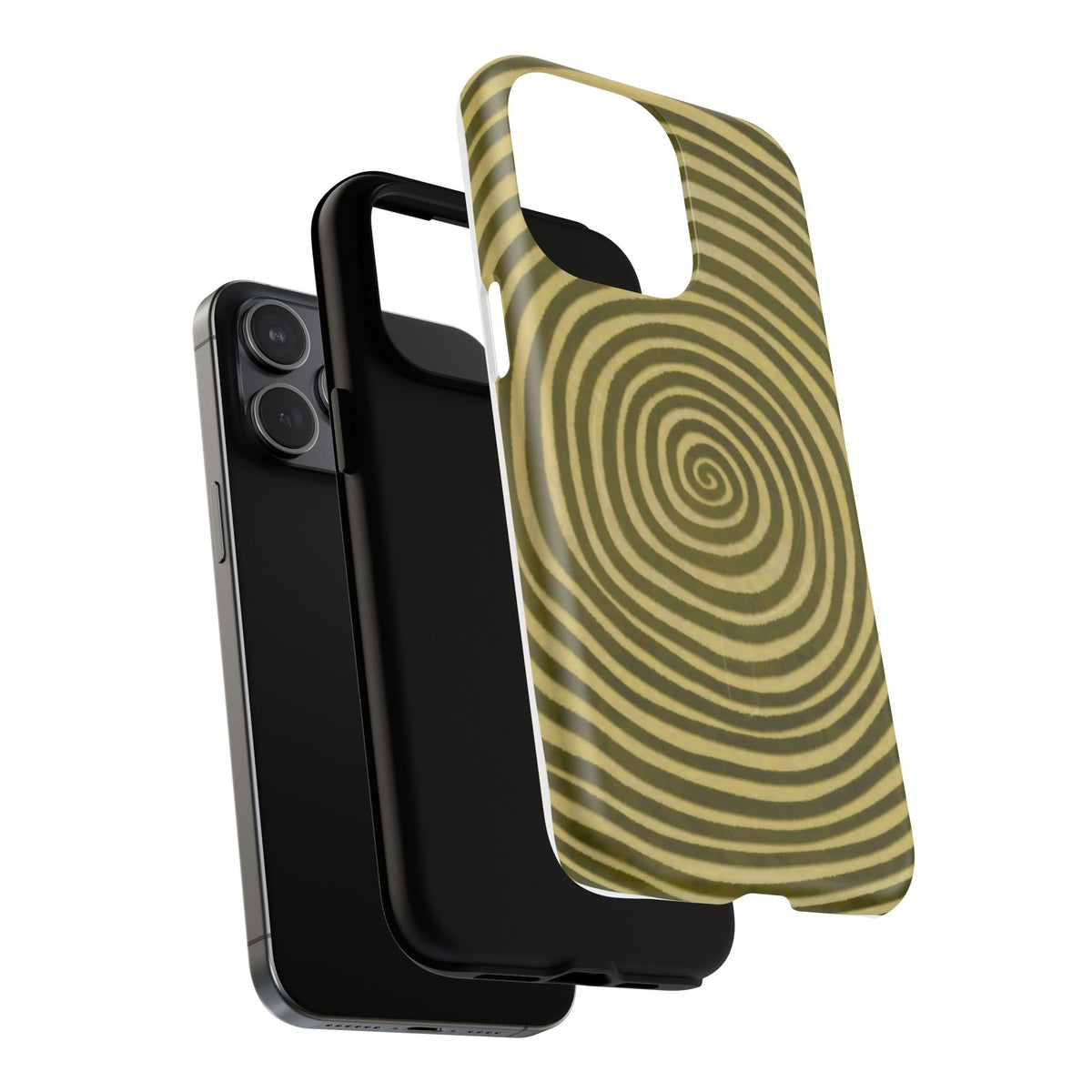 Olive Green Spiral Magnetic Phone Case
