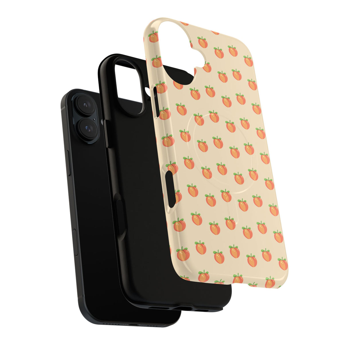 Peach Pattern Magnetic Phone Case