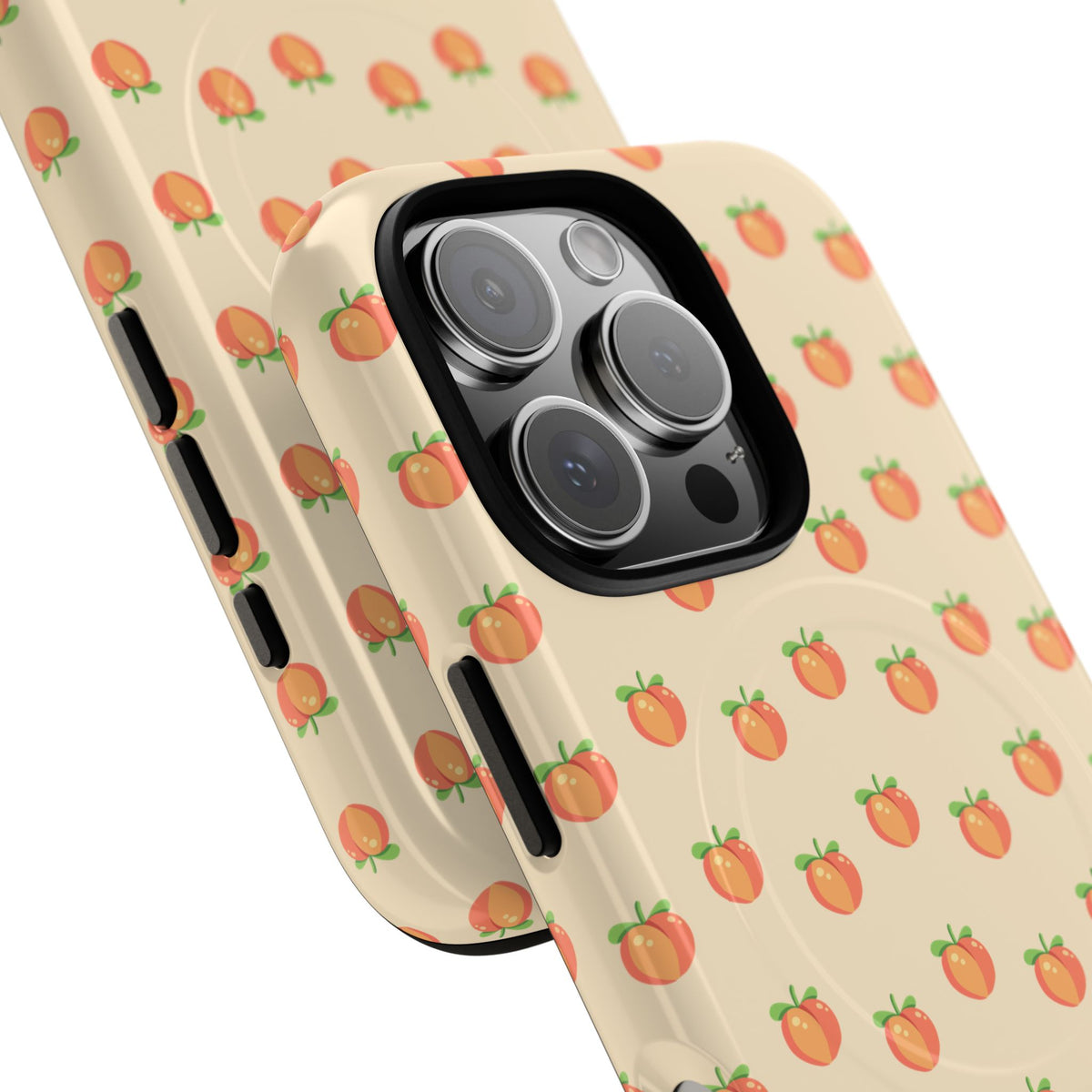 Peach Pattern Magnetic Phone Case