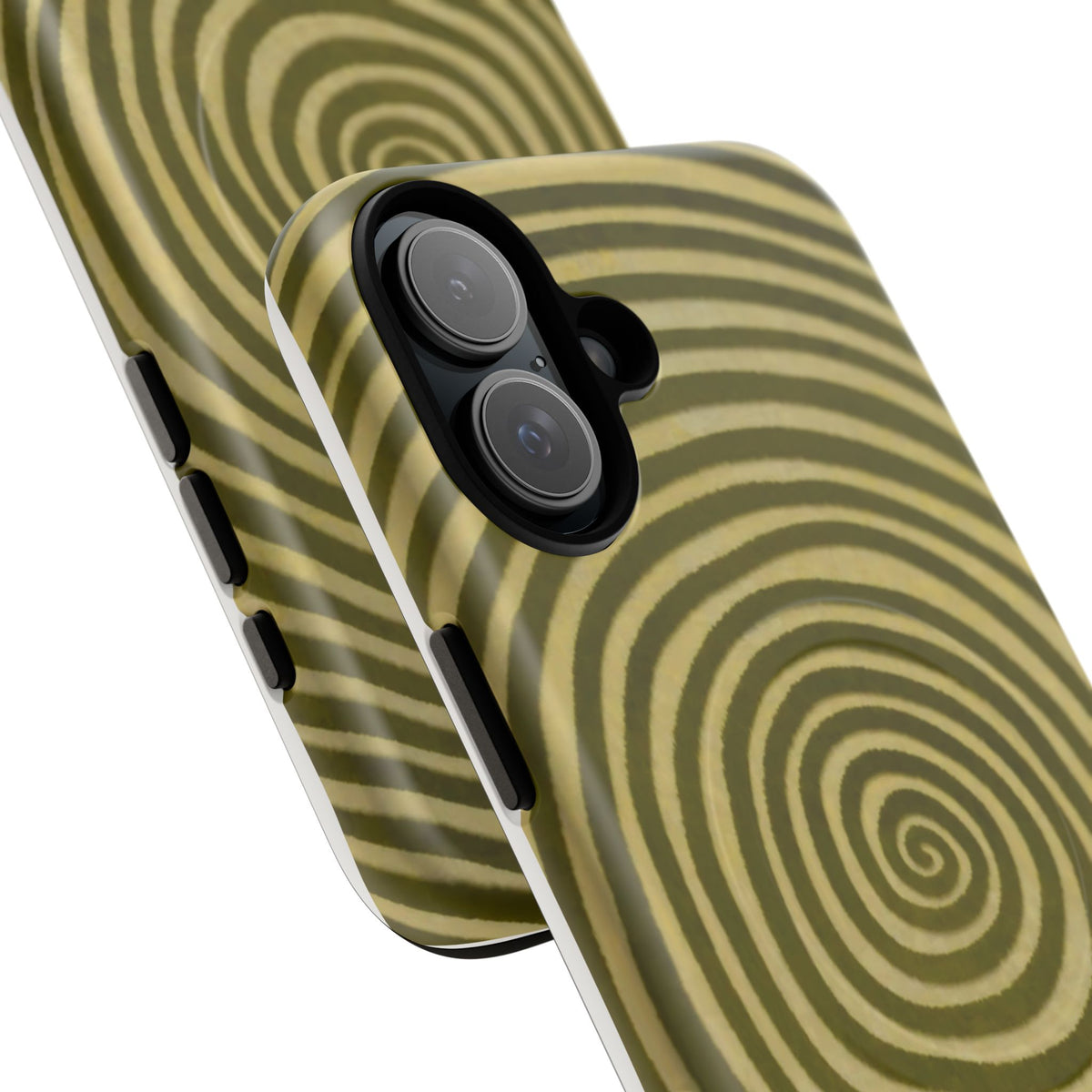Olive Green Spiral Magnetic Phone Case