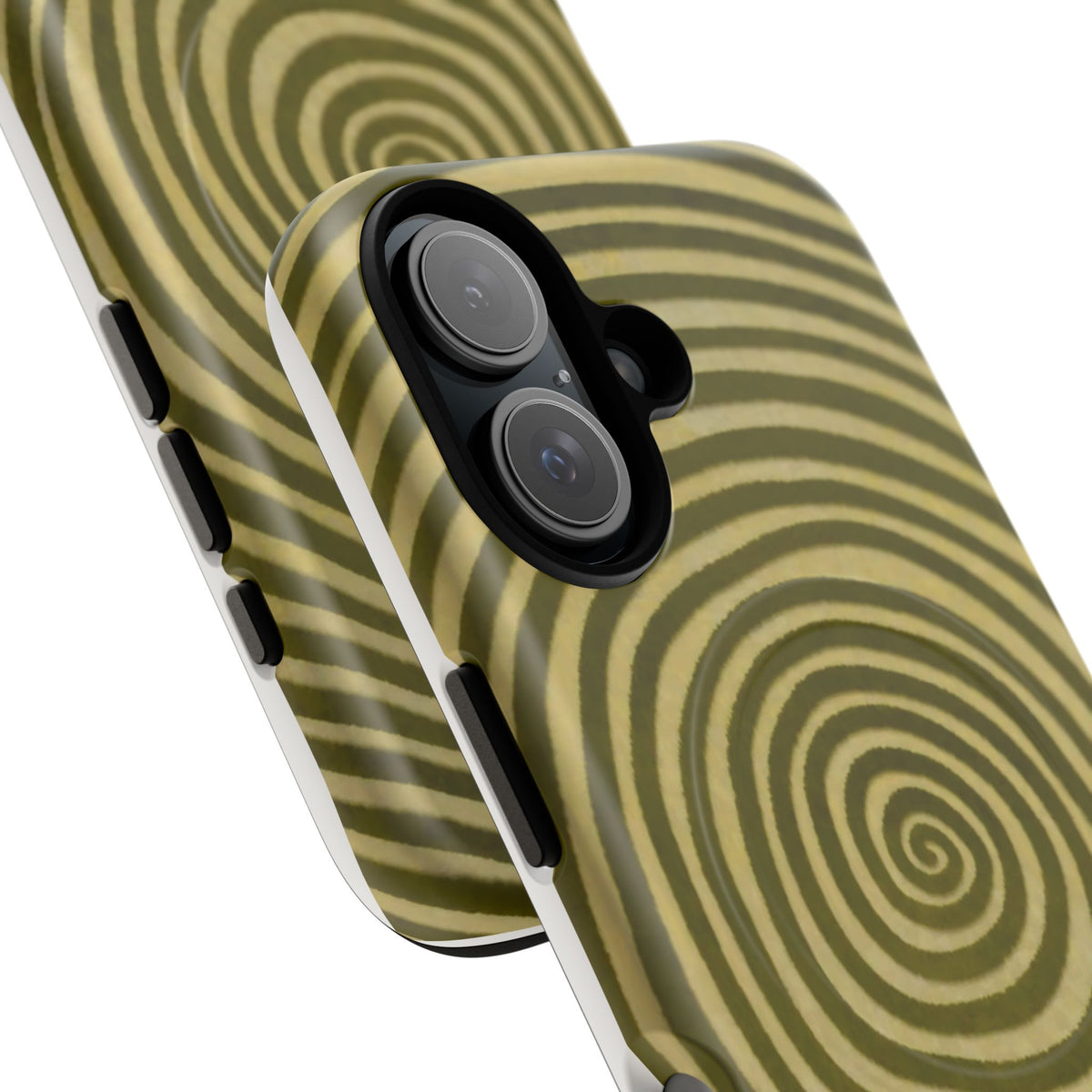 Olive Green Spiral Magnetic Phone Case