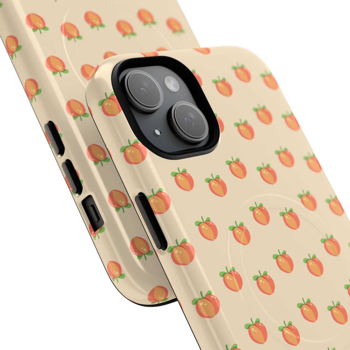 Peach Pattern Magnetic Phone Case