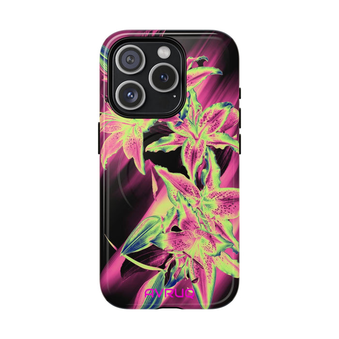 Neon Floral Tough Magnetic Phone Case