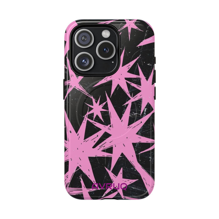 Phone Case - Pink Starburst Tough Magnetic Case